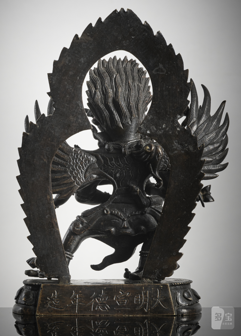 A bronze figure of Hayagriva and his consort - 图2